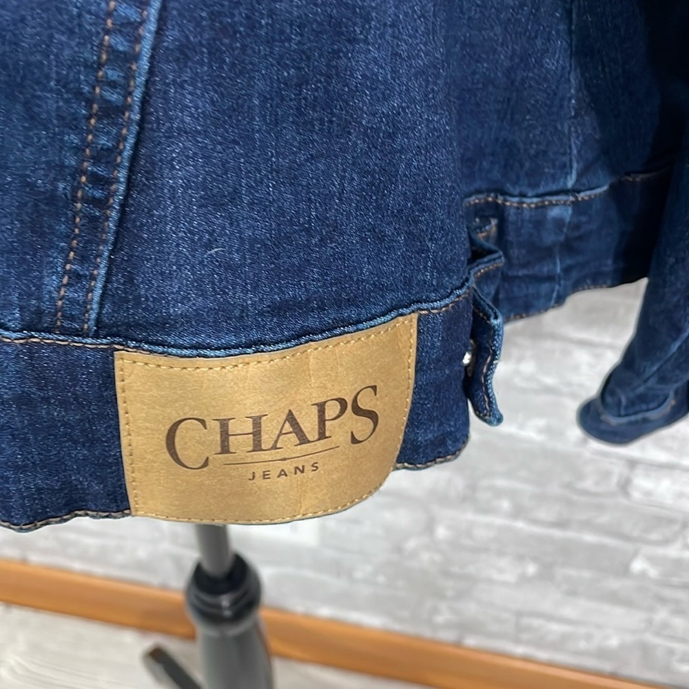 Chaps Denim Button Up Jacket - image 4